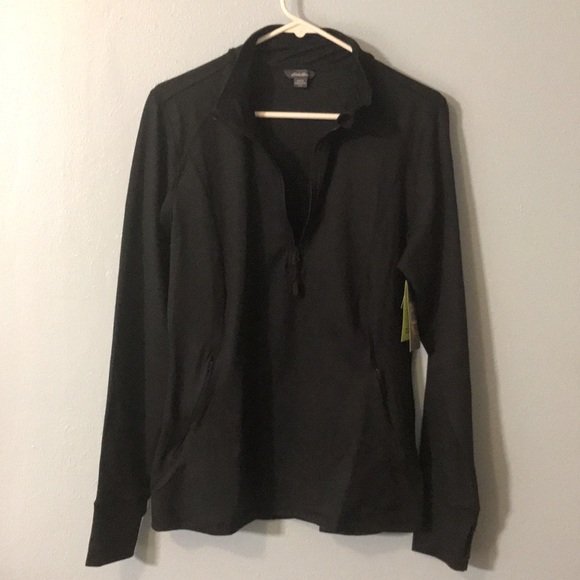NWT Eddie Bauer 1/4 Zip Active Soft Shell Jacket - Picture 2 of 16